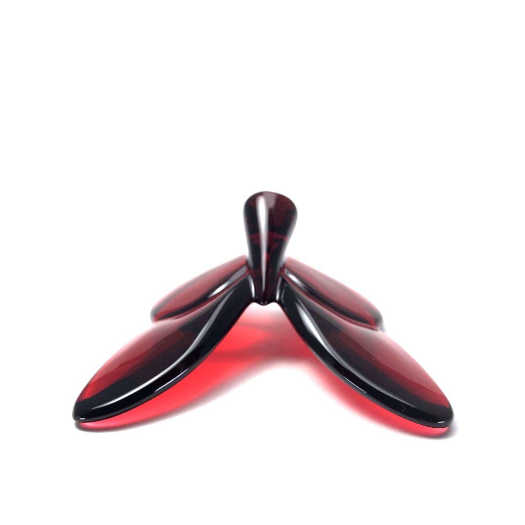 美品】バカラ／ラッキーバタフライ クリスタル レッド／BC407 - メルカリ