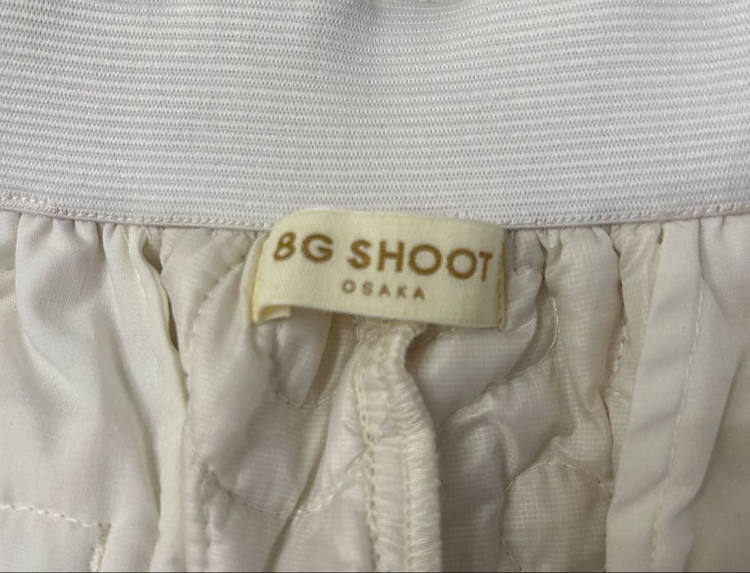 8G SHOOT ロゴキルティング中綿入りパンツ -OFF WHITE-