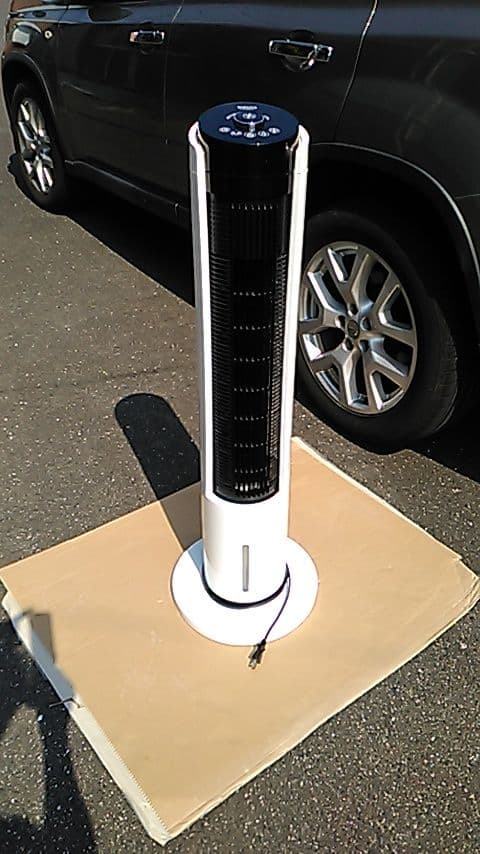 YAMAZEN 家庭用扇風機 FCR-BWG40(W) Amazon | 山善 冷風扇 扇風機 タッチスイッチ 風量5段階調節 水タンク