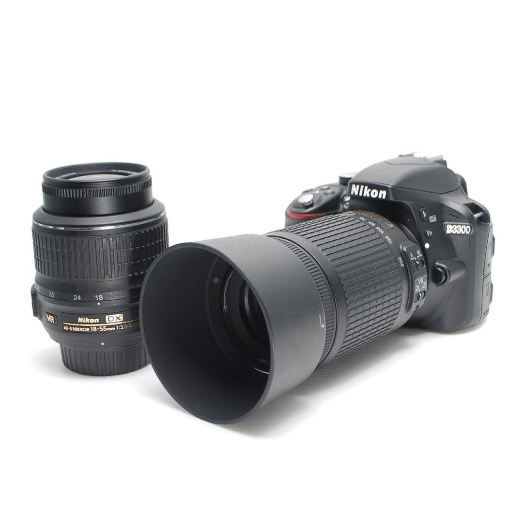 ❤️スマホ転送OK❤️Nikon D3300 ダブルレンズセット 美品 高画質 美品】