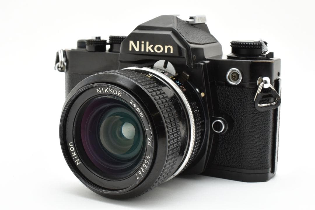 【美品】Nikon FM + NIKKOR 24mm F2.8 広角レンズセット 美品】Nikon FM + NIKKOR 24mm F2.8 広角レンズセット