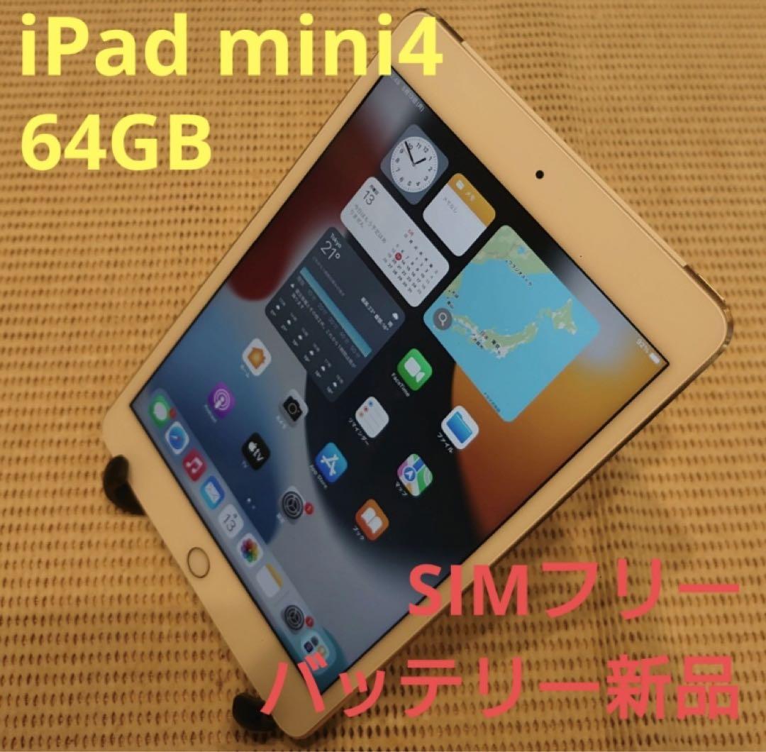 HGHMM 完動品SIMフリーiPad mini4(A1550)本体64GB - メルカリ