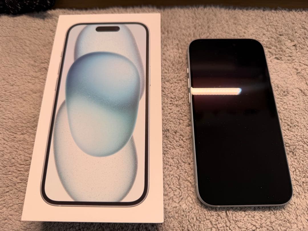 美品】Apple iPhone 15 ブルー 本体 箱付き - メルカリ