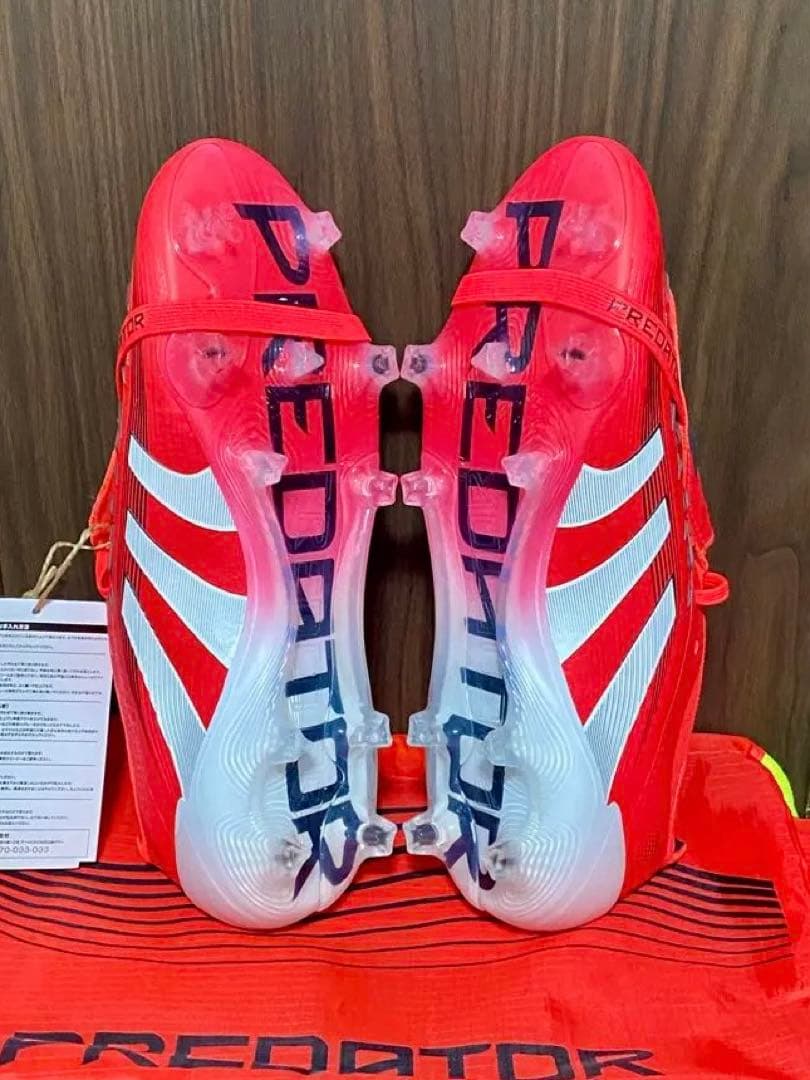 adidas Predator サッカーシューズ レッド - メルカリ