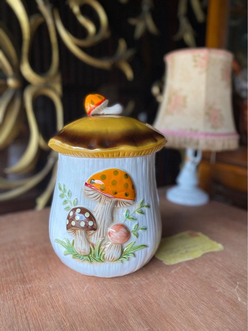 シアーズ きのこキャニスター ビンテージ 昭和レトロ - メルカリ