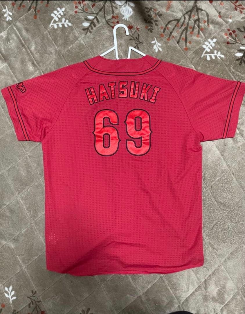 広島東洋カープ 羽月隆太郎 ハイクオリティユニフォーム（ビジター）O