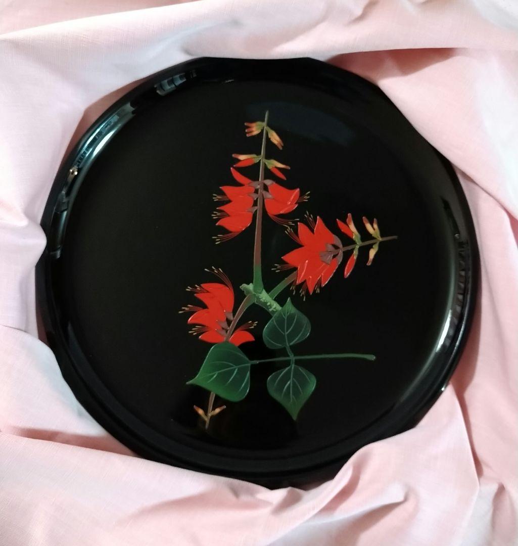 琉球漆器 紅房 Bembo べんぼう 丸盆 27cm - メルカリ