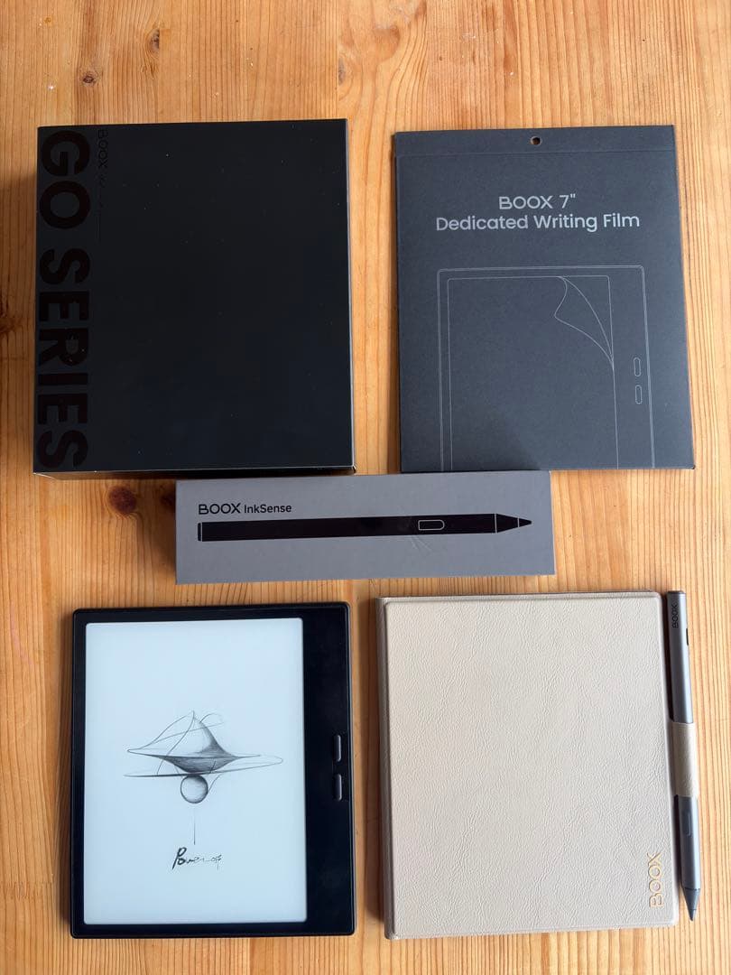 Boox go 7(モノクロ) 【BOOX本体、カバー、ペン、画面シートセット