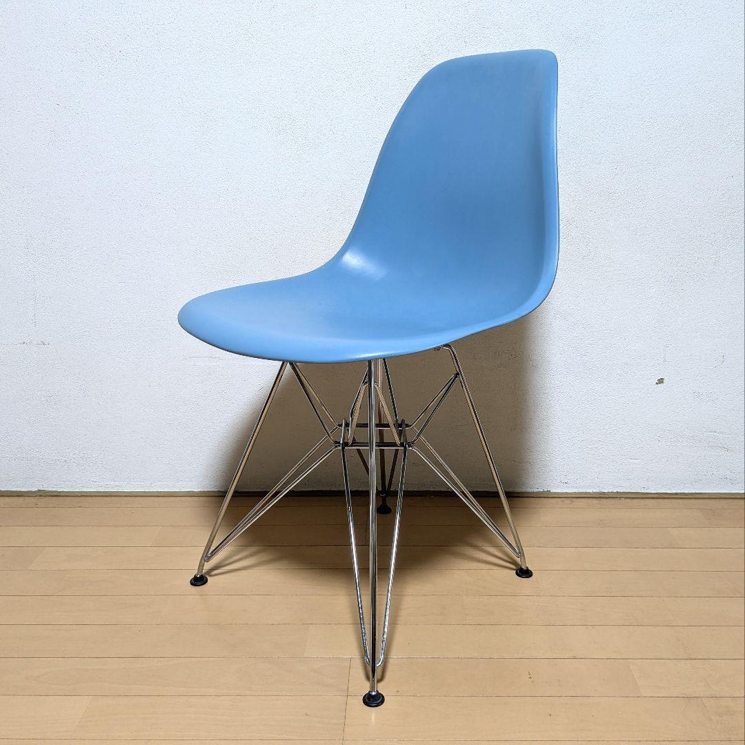 美品 Vitra Eames イームズ シェル サイド チェア ペールブルー 青