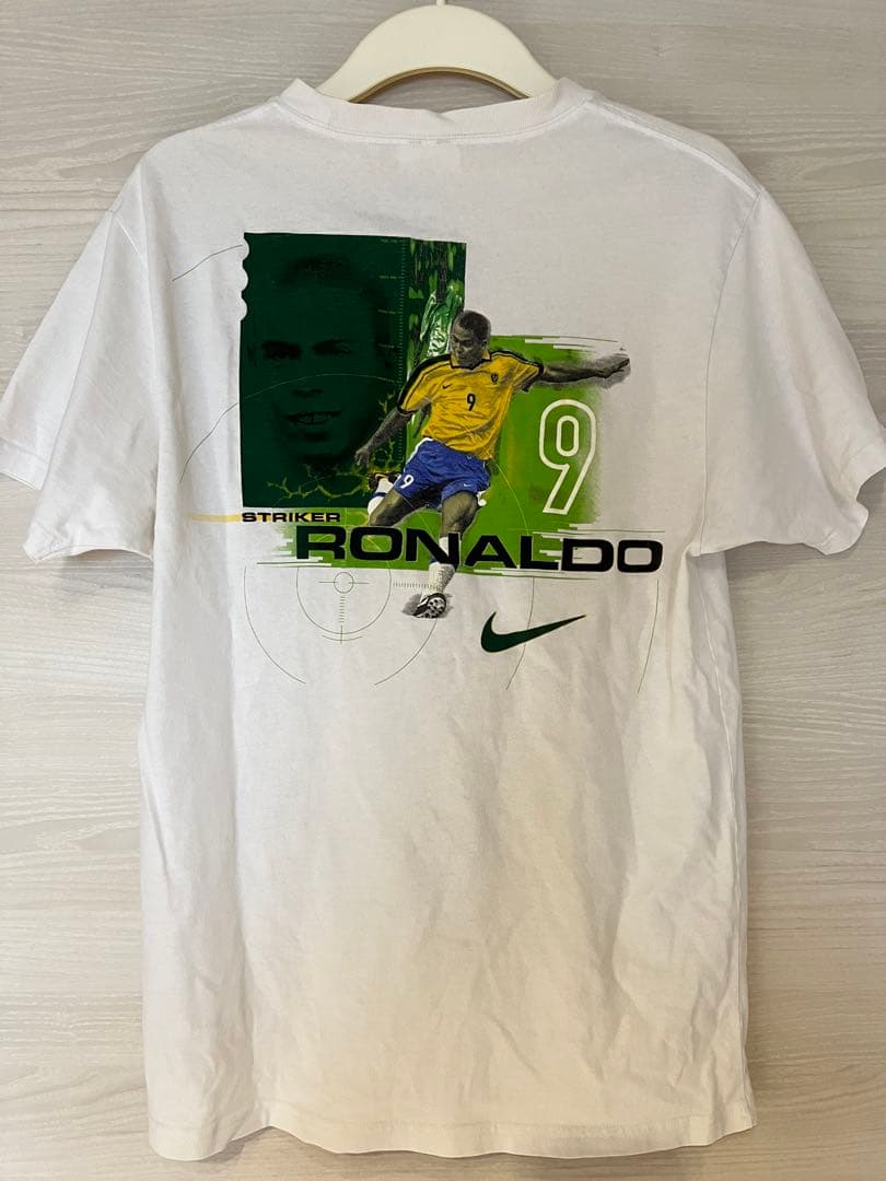 NIKE Tシャツ 90s 白タグ サッカー ブラジル代表 ロナウド|mercari