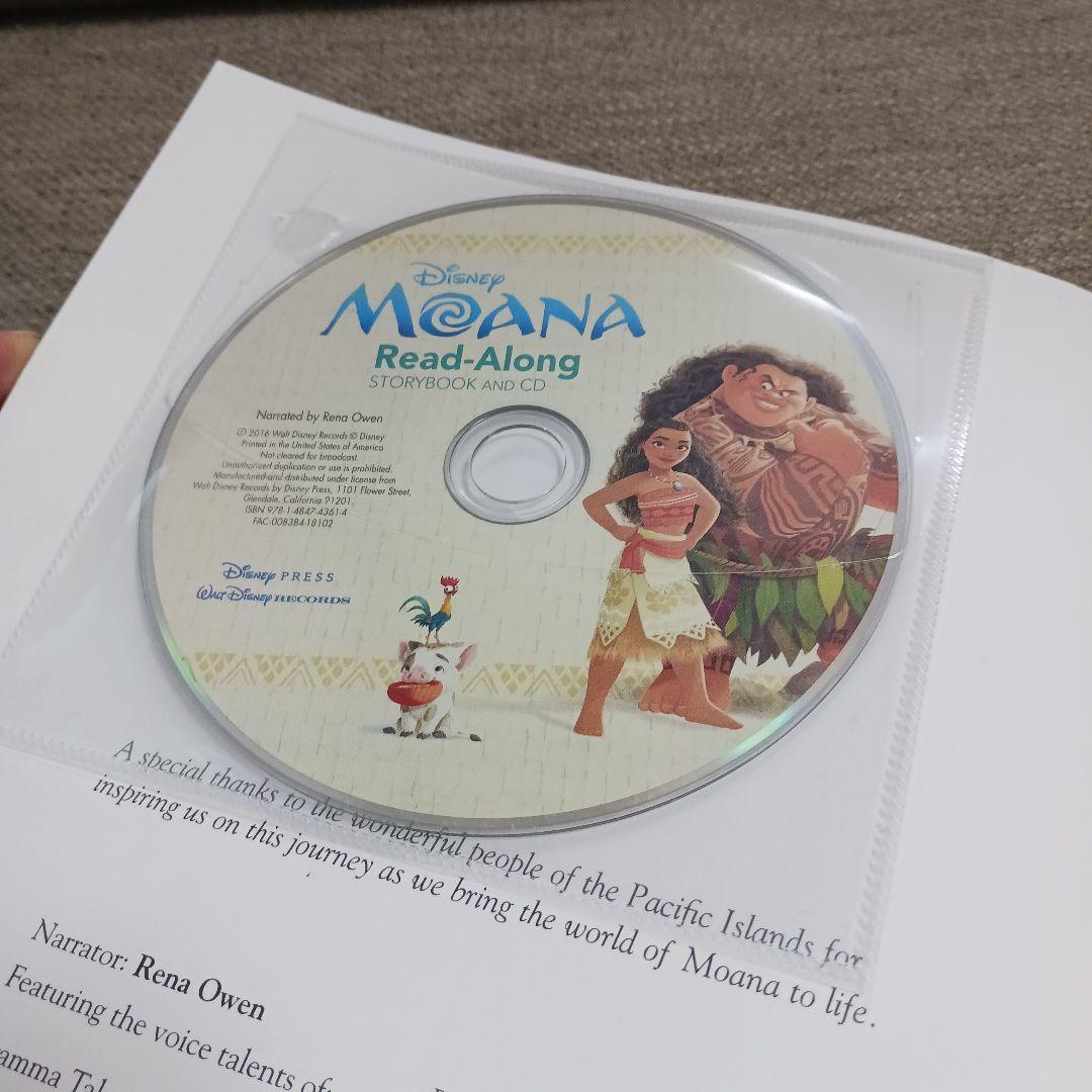 Disney Moana Read-Along Storybook and CD - メルカリ