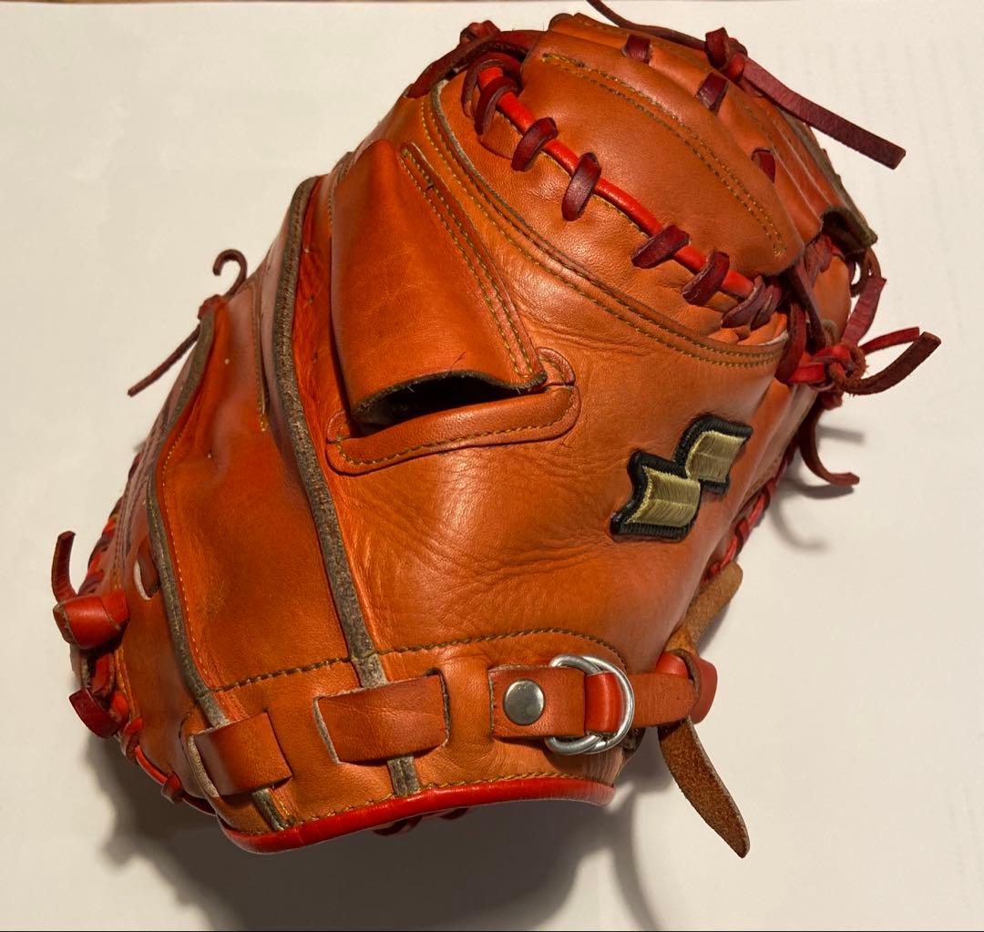 キャッチャーミット オレンジ レザー ⚾️ご要望からついに登場！⚾️ #少年用キャッチャーミット