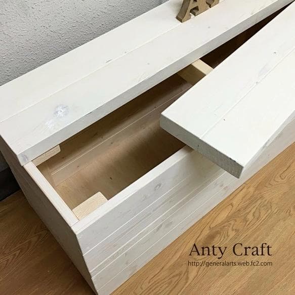 サイズオーダー可】【引取可能】アンティーク風収納ベンチ ソファ