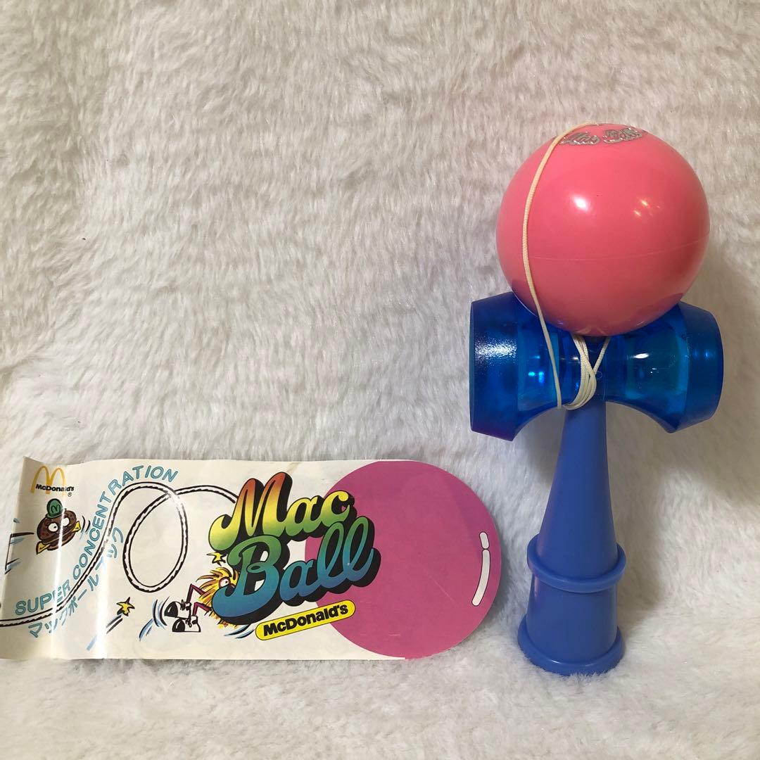 美品】80sマックボール (マクドナルドのけん玉) ブック付日本けん玉