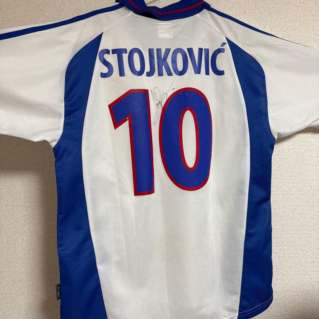 adidas STOJKOVIĆ サイン入りゲームシャツ10番 - メルカリ