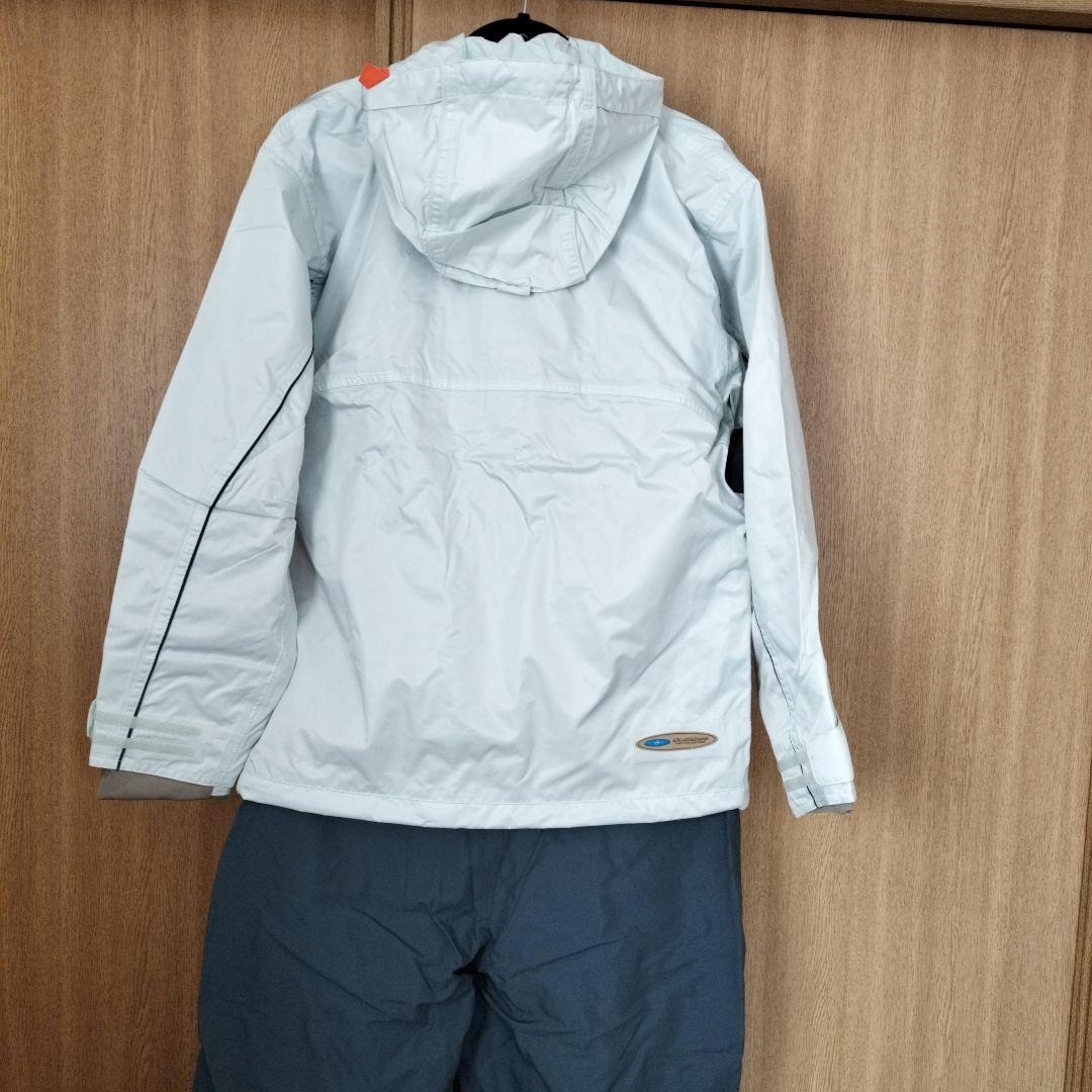 新品タグ付き】レインスーツ（アイスブルー）M - メルカリ