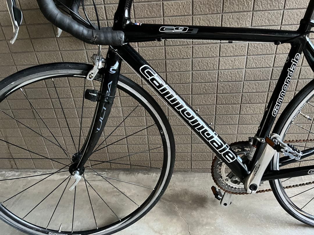 キャノンデール C9 ロードバイク9速 リアアーム右曲がり有 引き取り