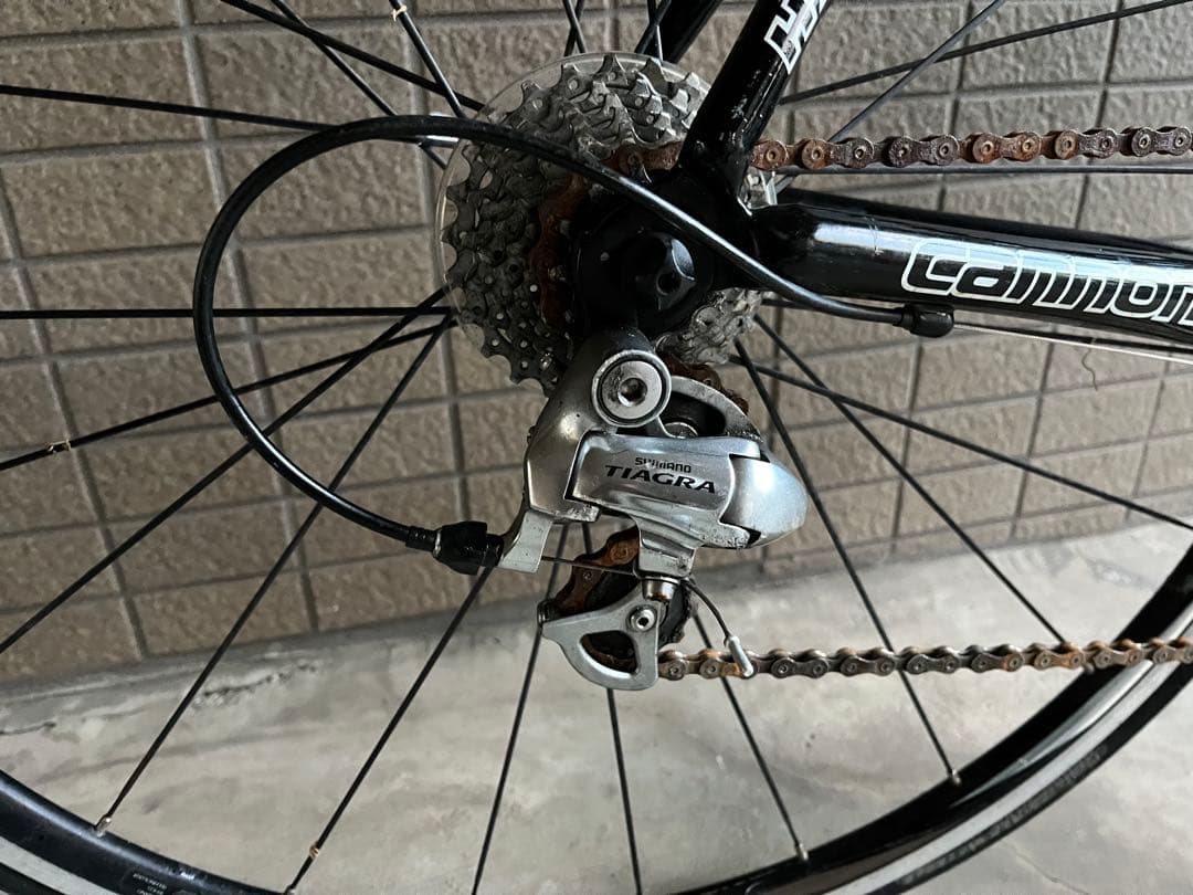 キャノンデール C9 ロードバイク9速 リアアーム右曲がり有 引き取り