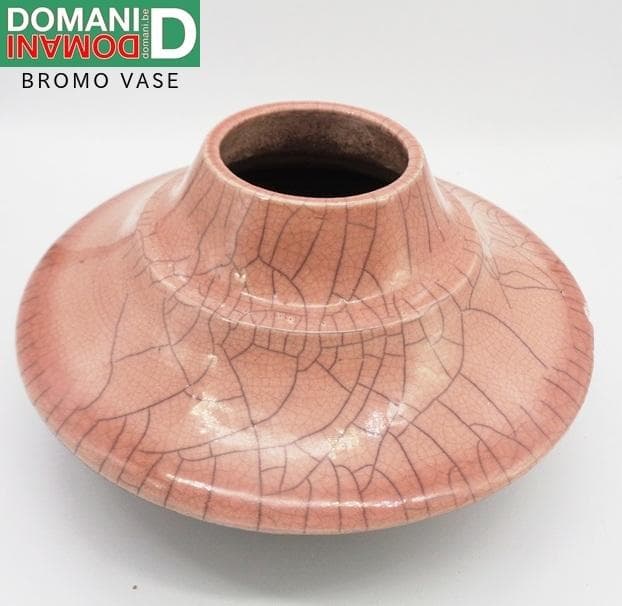 〖廃盤DOMANIドマーニ花器〗BROMOシリーズ円盤型フラワーベース未使用 ドマーニ / Domani フラワーベース 花器 花瓶 ベルギー 大きめ 縦長