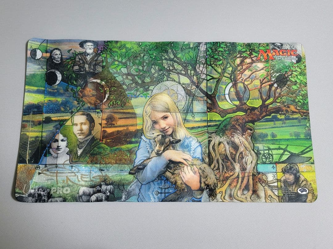 末裔の道　プレイマット　Terese Nielsenサイン入り 末裔の道】サイン入り複製原画 Terese Nielsen ニールセン MTG 1枚の