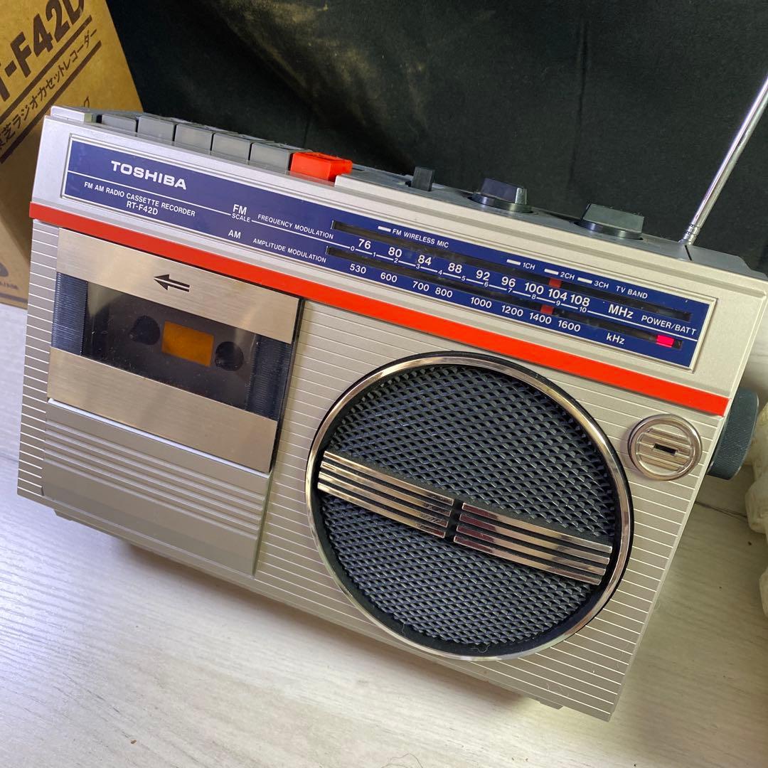 東芝 RT-F42D ラジカセ 動作品 昭和レトロ - メルカリ