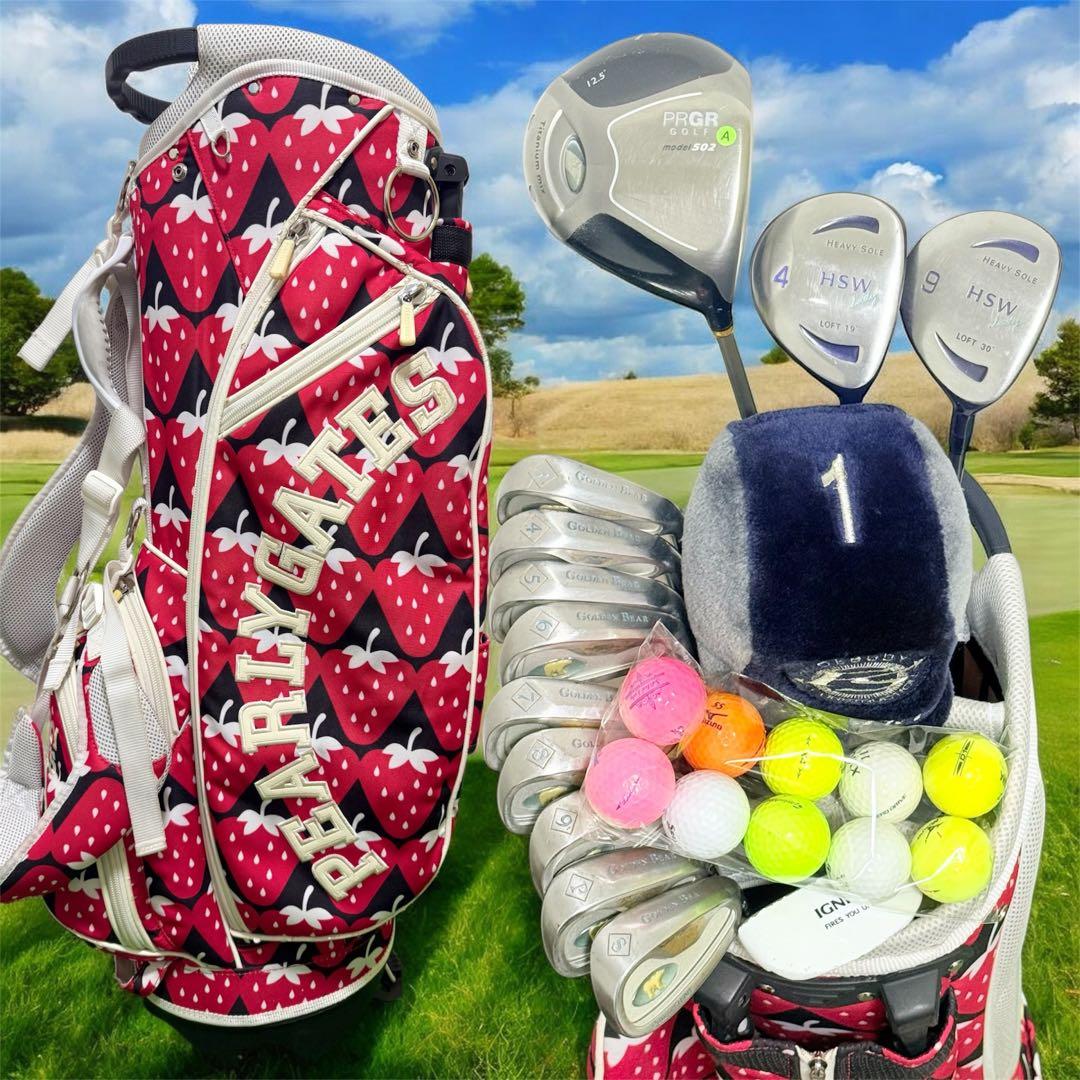 パーリーゲイツ プロギア 初心者 レディースゴルフクラブセット フル