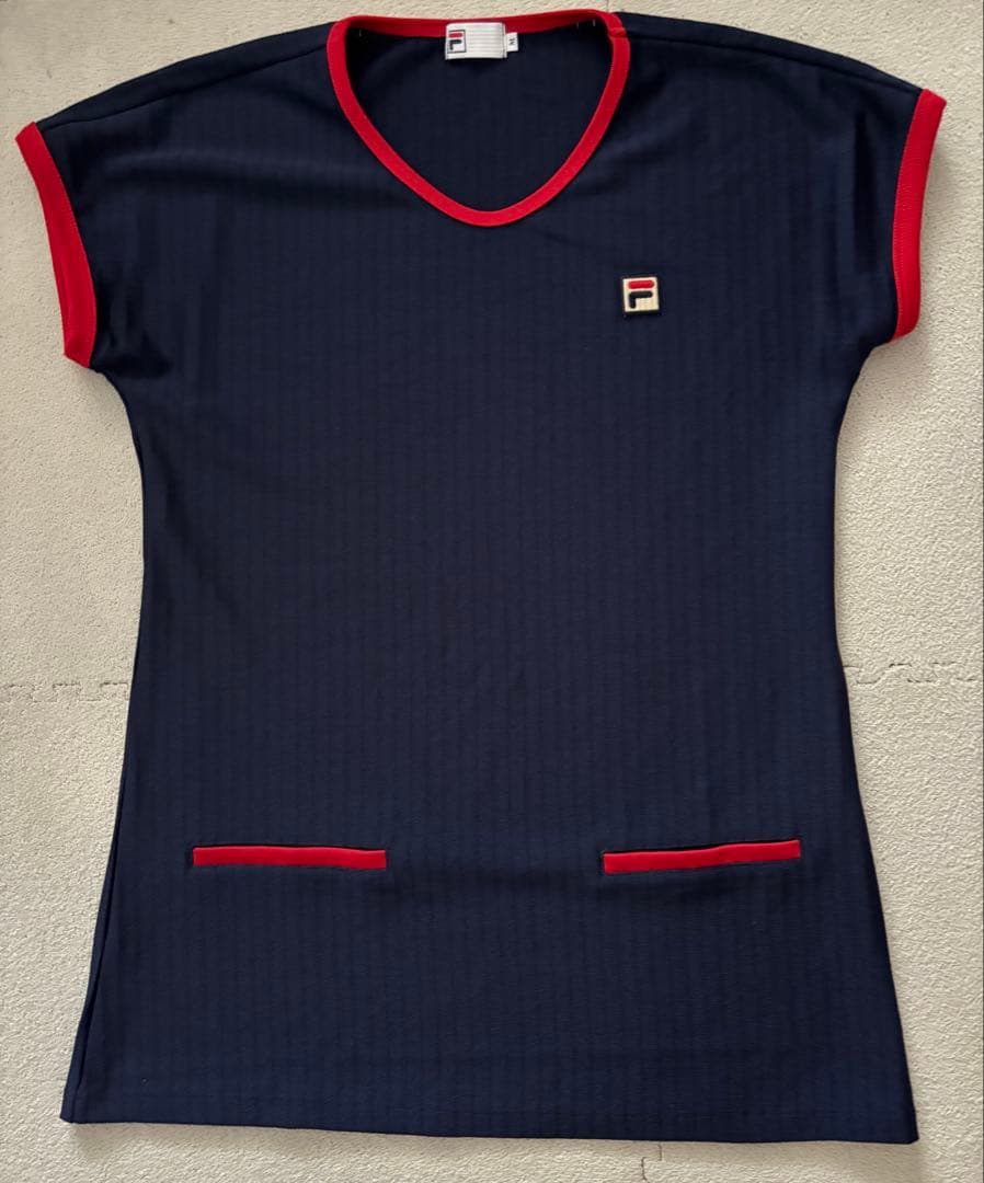 FILA ネイビー レッド ウェア - メルカリ