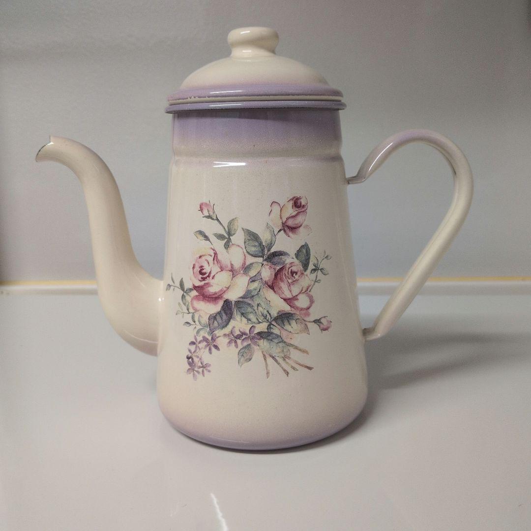 旧 imane ビビアン パープル コーヒーポット イマン - メルカリ