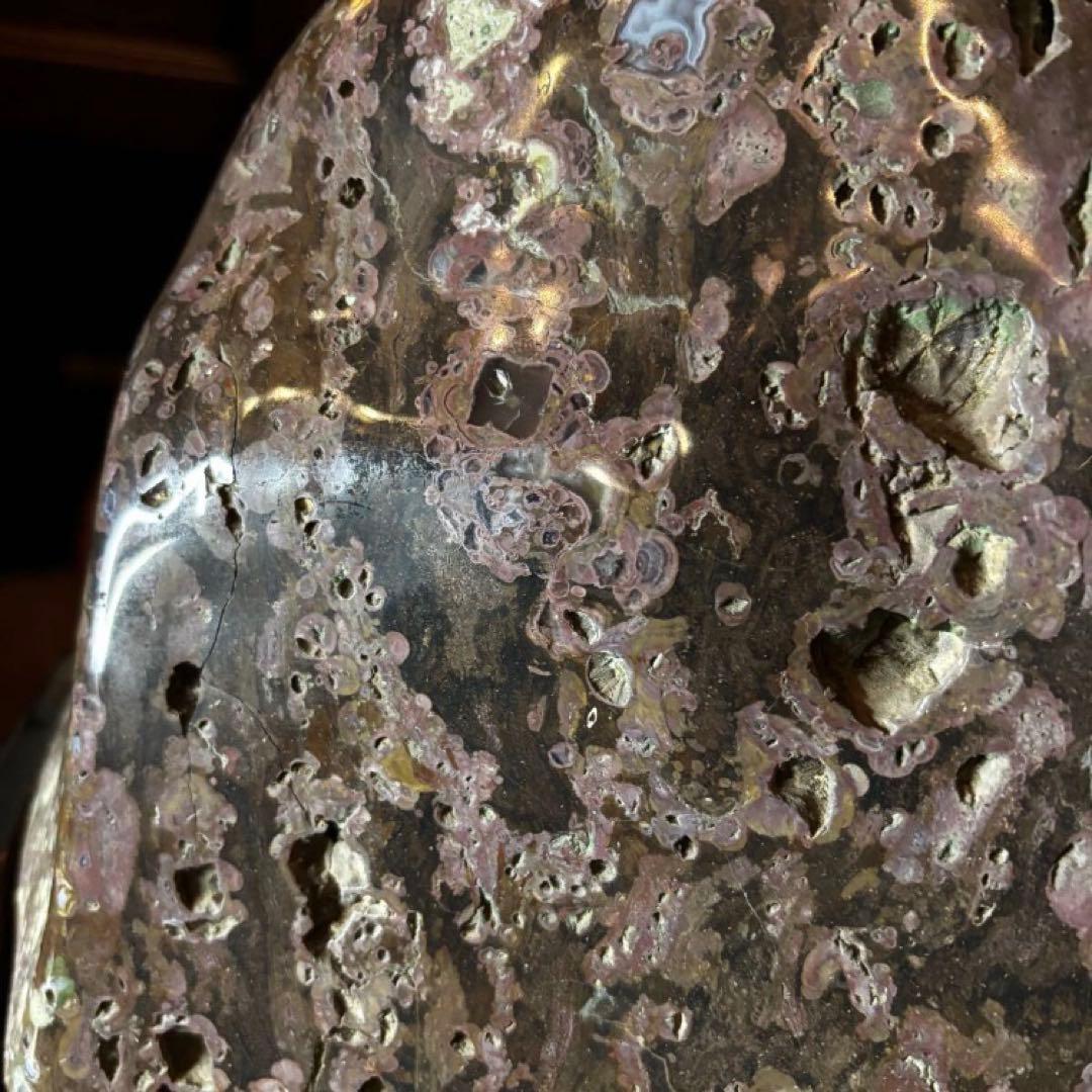 湯布院アンティーク 希少 梅花石 牡丹石 遠山型鑑賞石 水石 自然石