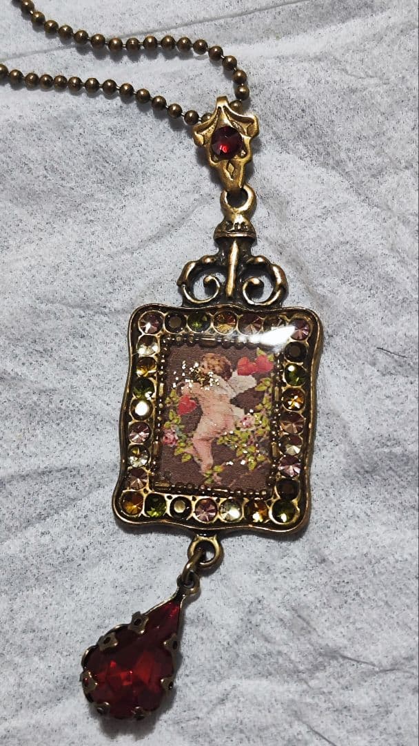 ミハエルネグリン アンティーク風天使デザインネックレス - メルカリ