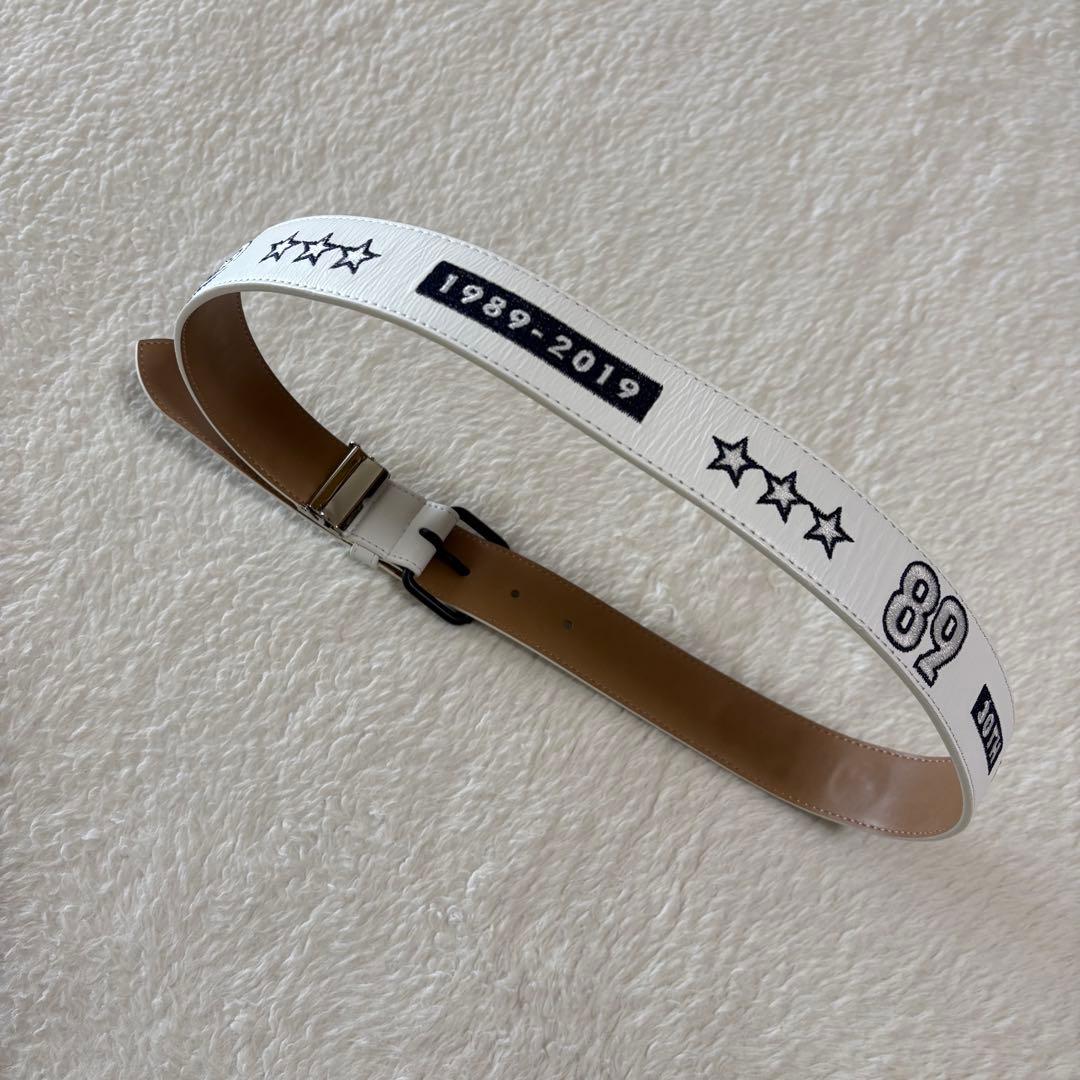 パーリーゲイツ 30周年記念限定 レザー刺繍ベルト max90cm ユニ
