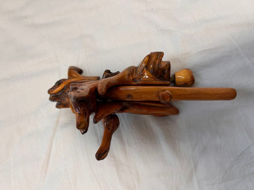 天然木 創作万力 ヘラブナ釣り 大砲型 根杢 美品 - メルカリ