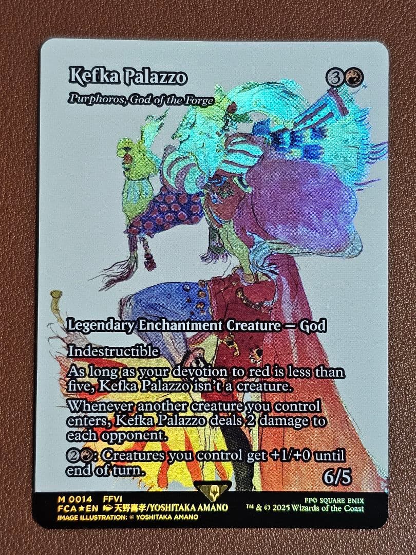 MTG FF ケフカ・パラッツォ(鍛冶の神、バーフォロス)　英語版　foil FOIL)ケフカ・パラッツォ/Kefka Palazzo // 鍛冶の神、パーフォロス
