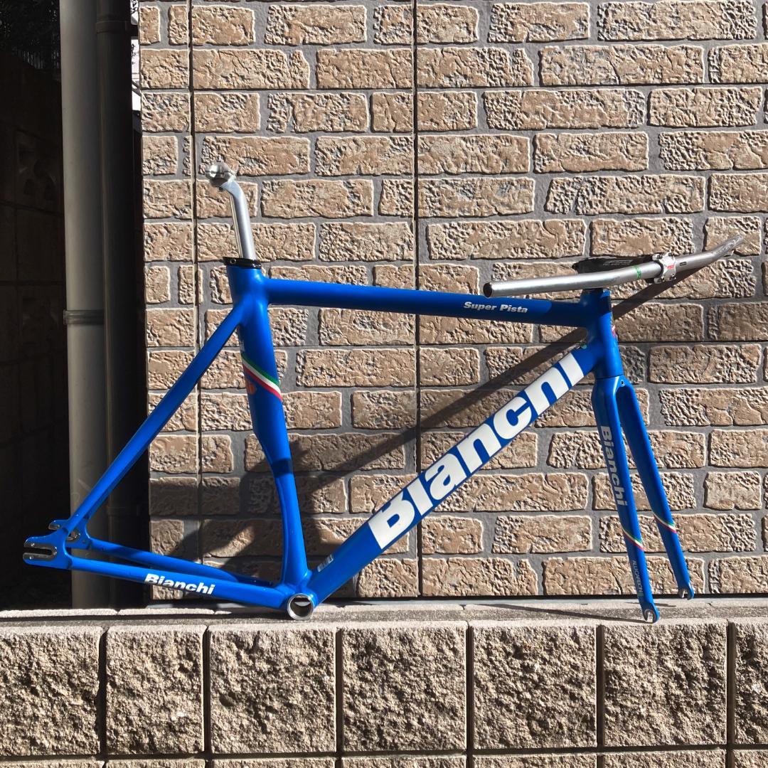 引取希望】bianchi super pista Azzurro サイズ 55 - メルカリ