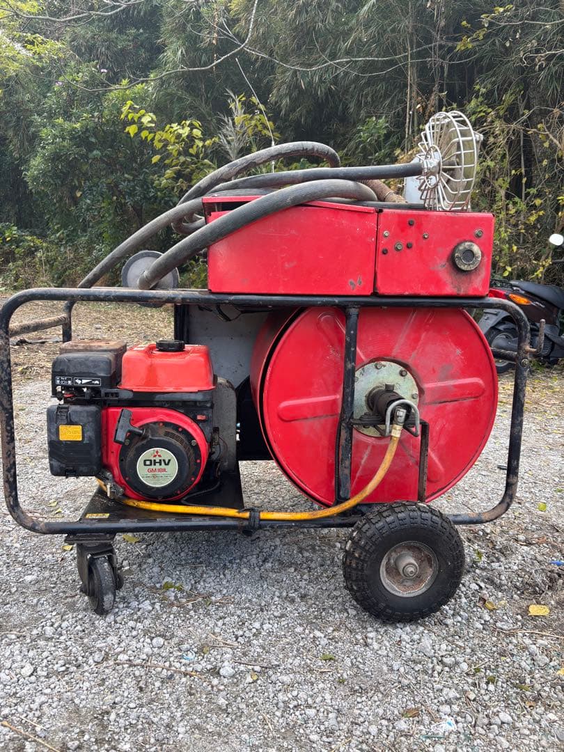 自走キャリーエンジンセット動噴 共立 SP451ガソリンエンジン