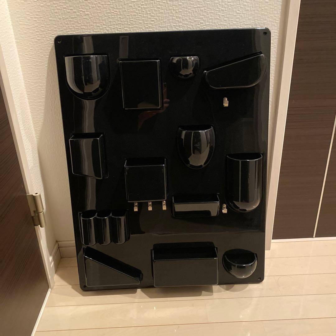 あ*う様 vitra ウーテンシロ ★壁掛けオーガナイザー ブラック Vitra ウーテン シロ Re 2 オーガナイザー ブラック(Re 2 ブラック