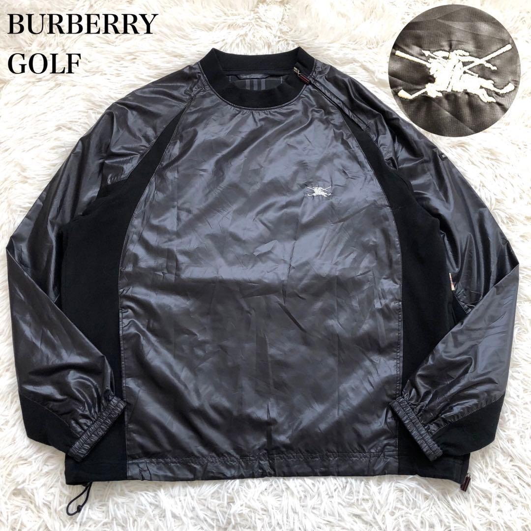 【入手困難】人気モデル　バーバリーゴルフ　スニードジャック　黒　ホースロゴ バーバリーゴルフ レインウェア 上下セット2WAYジャケット×パンツ 黒