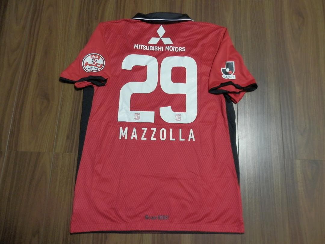 【NEW】【マゾーラ】【Jリーグパッチ付】【大きなサイズ】浦和レッズ(2011) NIKE 浦和レッズ 2011 ユニフォーム ホーム 半袖 #3.宇賀神友弥 410928