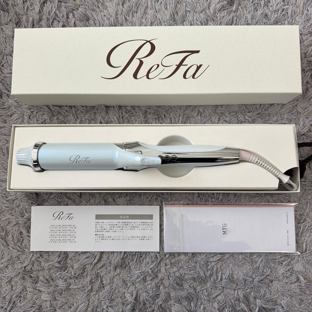 リファ カールアイロン プロ 38mm ホワイト ケース付き 美品 - メルカリ