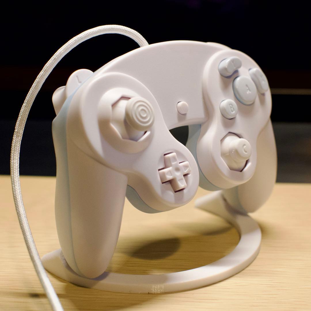 カスタムGCコン パステルブルー 跳ね戻り対策 LRトリガー、Zボタン改善