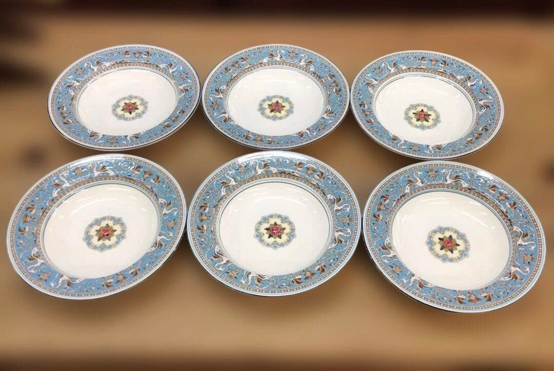 ウェッジウッド フロレンティーン ターコイズ スープ皿 6枚セット USED フロレンティーン ターコイズ スーププレート23cm|WEDGWOOD公式