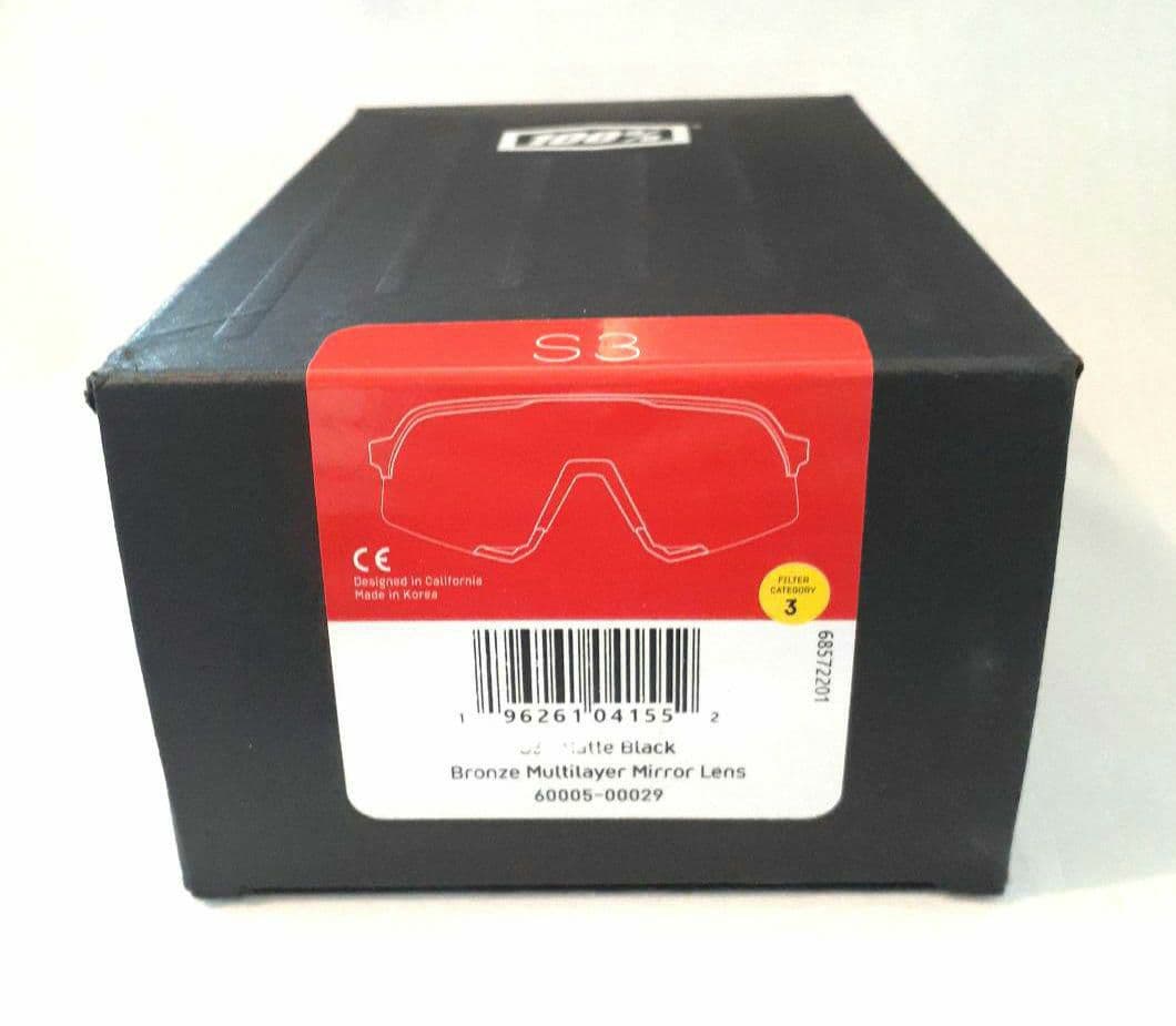 100% S3 ブラック ブロンズ ワンハンドレッド サングラス - メルカリ