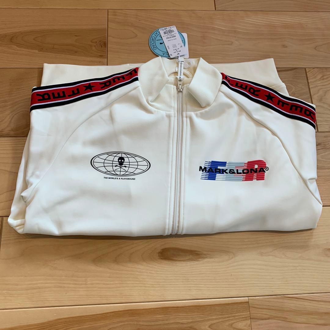 MARK&LONA ジップアップジャケット パンツセット　ホワイト MARK＆LONA】 最高の肌触りと最高のシルエットの万能セットアップ