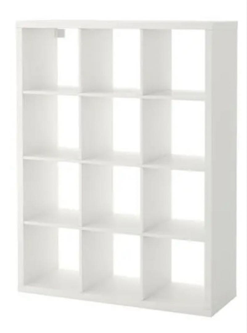 IKEA KALLAX イケア カラックス ホワイト KALLAX カラックス シェルフユニット, ホワイト, 42x147 cm - IKEA