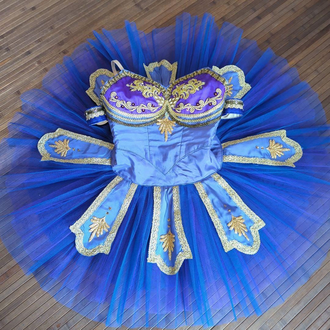 リメイク／バレエ衣装／チュチュ／青×紫／海賊など／バレリーナ - メルカリ