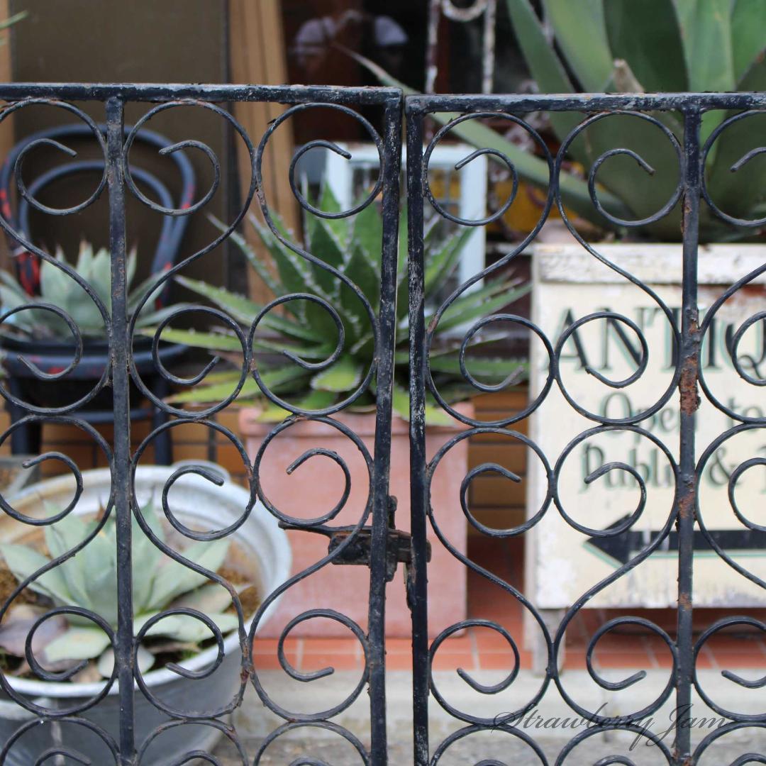 L2804-542 英国アンティーク アイアンゲート イングリッシュガーデン