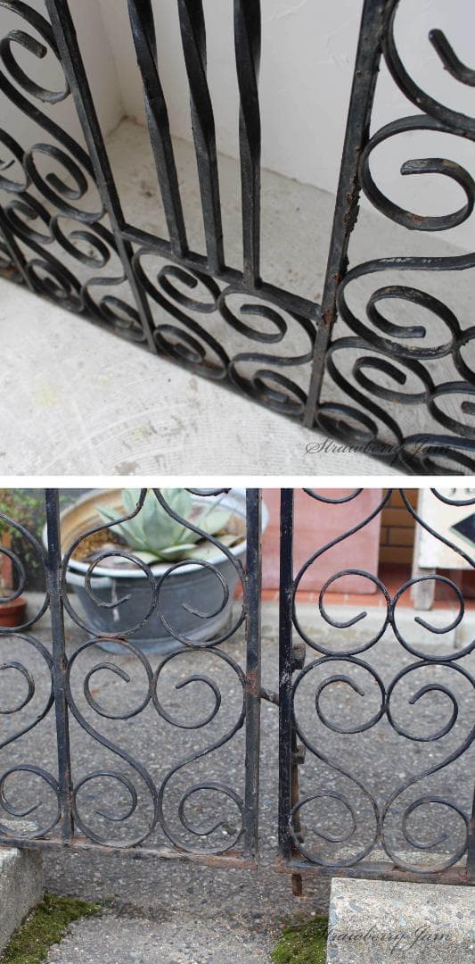 L2804-542 英国アンティーク アイアンゲート イングリッシュガーデン