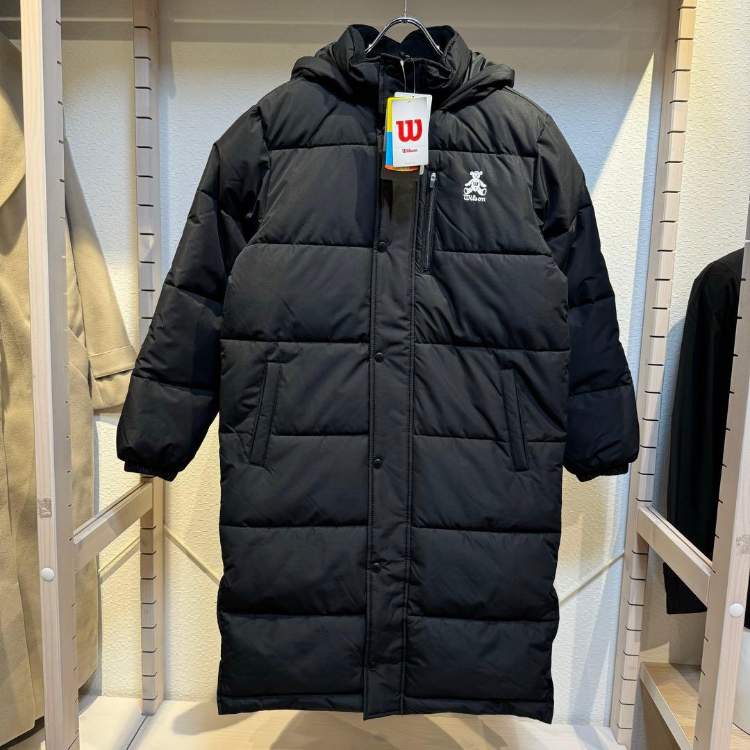 M新品Wilsonウィルソンベンチコートロングコート軽量中綿入り撥水