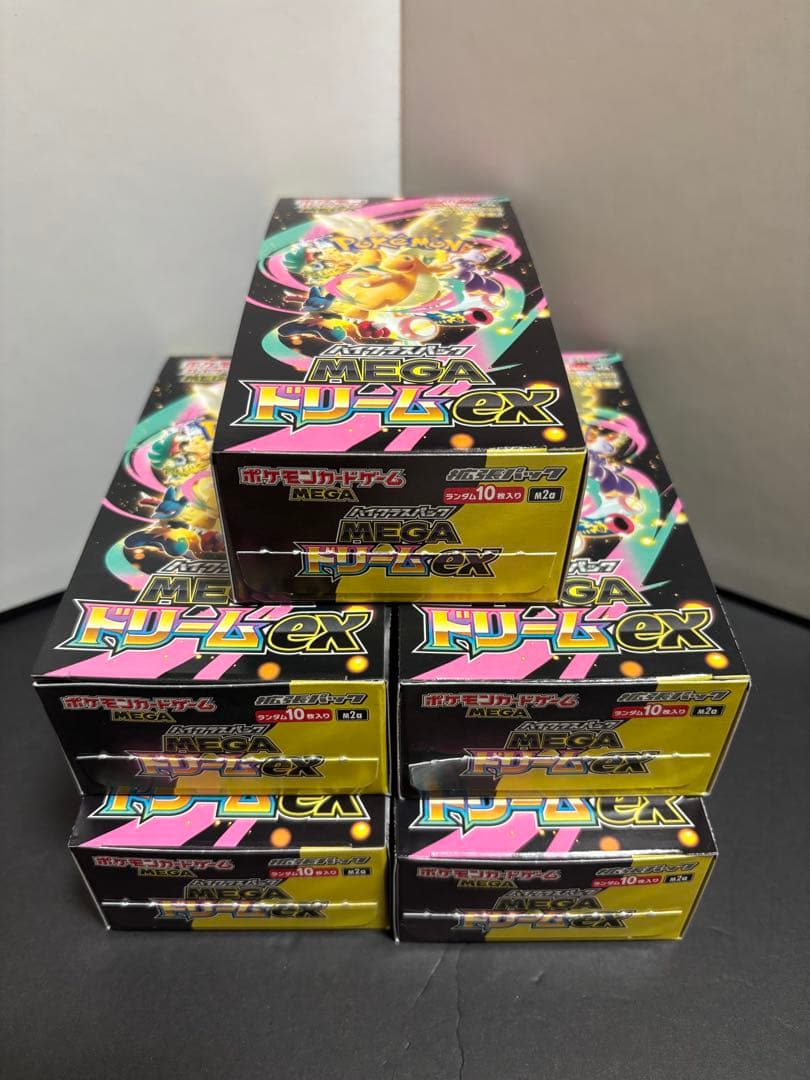 ポケモンカード MEGAドリームex 5BOX シュリンク•ペリペリ無し - メルカリ