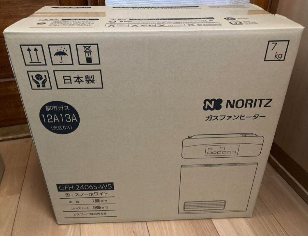 都市ガス用】ノーリツガスファンヒーターGFH-2406S-W5 - メルカリ